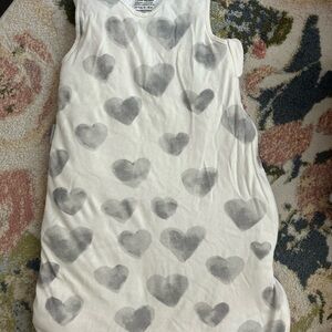 Gray Heart Print Kids Pajamas Sleep Sack